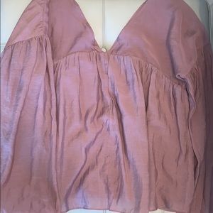 Impeccable Pig Long Sleeve Flowy Blouse